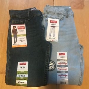 NWT Two boys Wrangler denim jeans